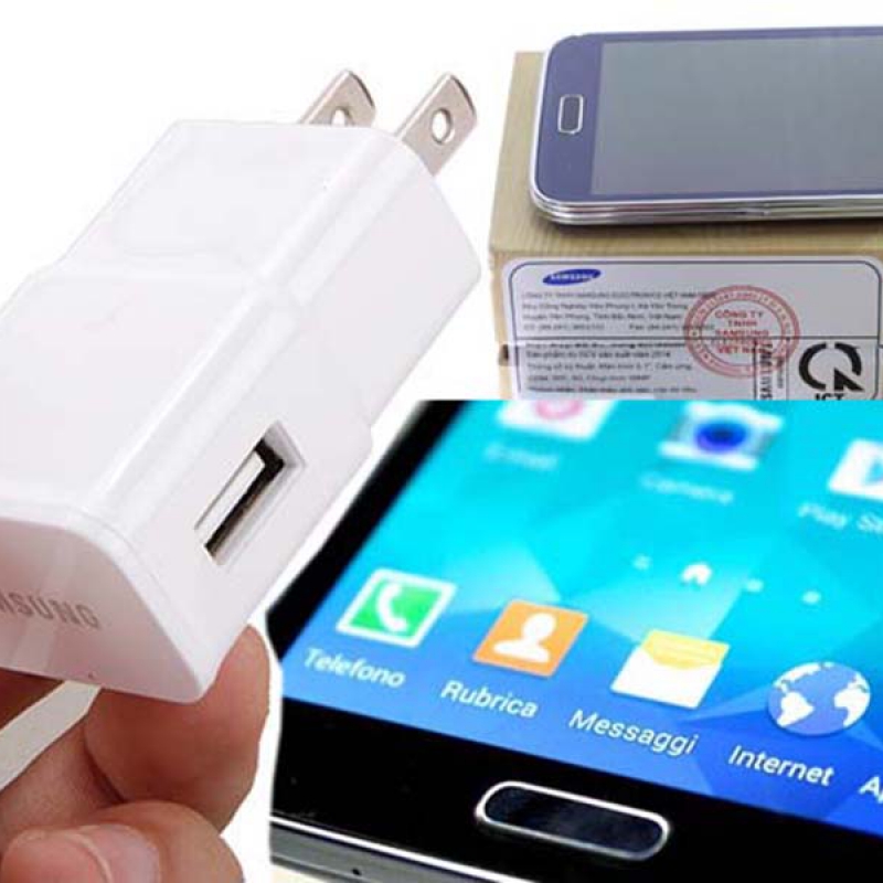 Cóc Adapter Sạc Cổng USB Cho Samsung, Điện Thoại, HTC, LG...